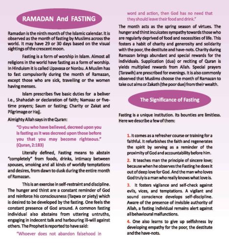 Ramadan and Fasting Page 2
